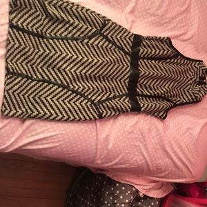 Black and Tan mini dress